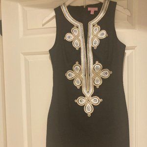 Lilly Pulitzer Black Mila Shift Size 0